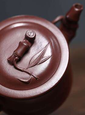 宜兴紫砂壶名纯手工紫砂壶节节家壶高升原YQJ矿紫泥茶茶紫砂家用