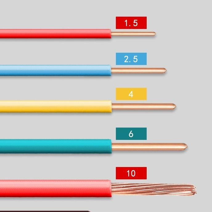 电线芯国标阻燃防5火ZB－BV1.6492.54铜610家装电线电源线
