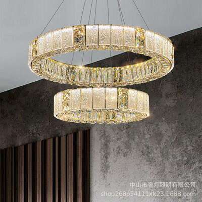 7728轻奢卧吊灯设客灯2025年新款琉璃水晶灯高档奢华室餐厅厅计师