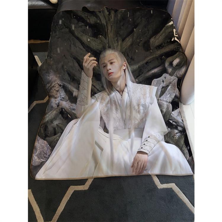 檀健次相柳毛毯定制DIY发图片定做法兰绒l空调学生宿舍毯