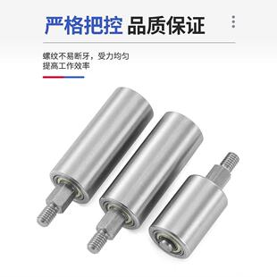 FA金属单头牙从动铁轮组六方双轴承无动力滚筒皮砂带机传输送托辊