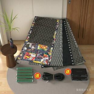 躺椅布 椅子替换加厚斯林靠椅布面折叠椅配件大全穿绳沙滩椅网布