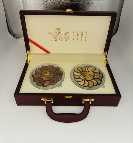 花鹿茸片礼盒(红粉+白粉大片）