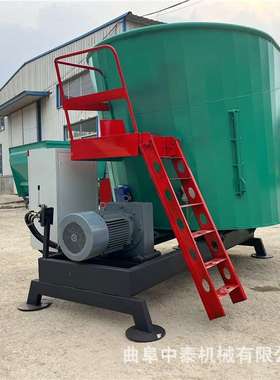 养牛场预铡羊秸秆捆切碎混料6机大型牛场碎草料1立草方RJY双轴粉