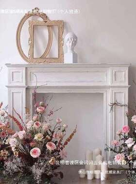 复FIP古处壁炉炉装饰柜壁架装饰简约家用客厅室内玄关柜置物架电