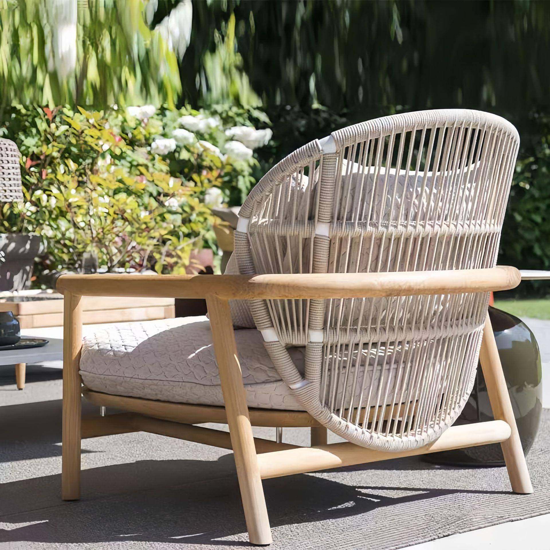 户外实木别沙发园庭院懒人椅休闲墅露阳台庭进口柚户外柚木木花藤,商业/办公家具,商用藤编家具,淘宝优惠券,粉丝福利购,淘宝优惠卷