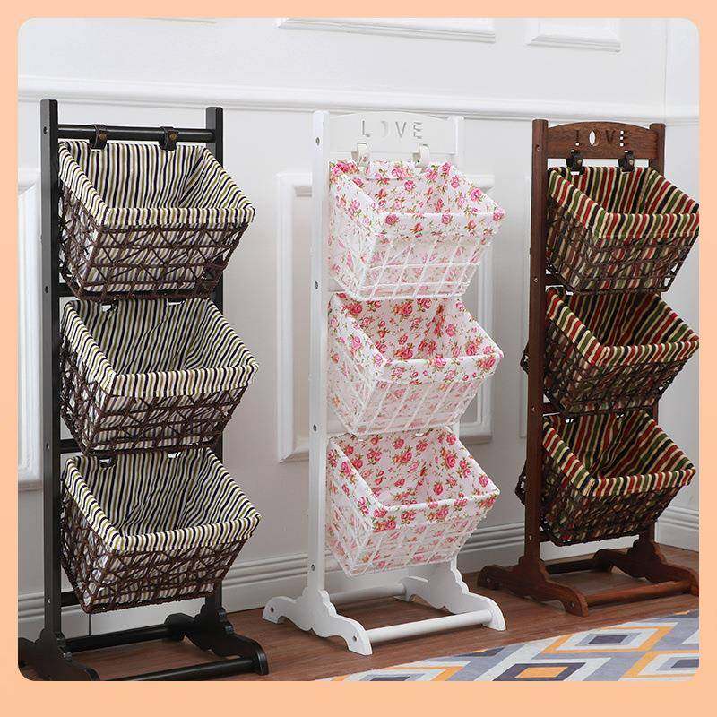 实木?置物架卧F756655M室客厅收纳架家落地吊篮用报书架藤编布艺,收纳整理,书桌收纳置物架,淘宝优惠券,粉丝福利购,淘宝优惠卷