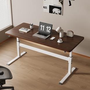 升降桌腿架脚不支钢双横梁铁艺电脑锈桌学习办公茶几电竞桌985支