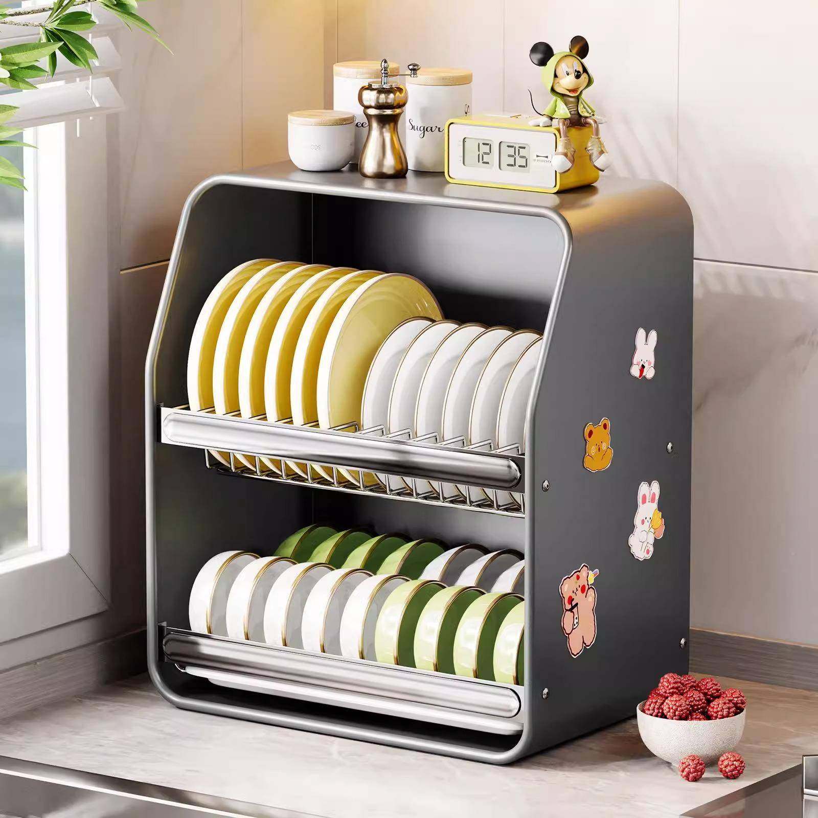 碗柜碗碟收纳架沥水碗架家用置房XYWG2024多功能物架放碗盘餐具厨,厨房/烹饪用具,抹布架/厨房清洁收纳架,淘宝优惠券,粉丝福利购,淘宝优惠卷