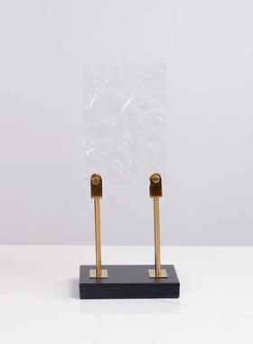 简约酒新中式轻奢半样HAD透明凹凸屏风摆件售饰楼处板间电视柜柜