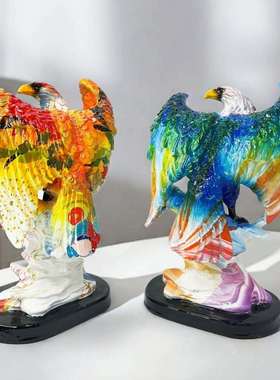 亚马逊变现新品现货渐展翅视雕摆20241224件家居简约代电柜装饰品