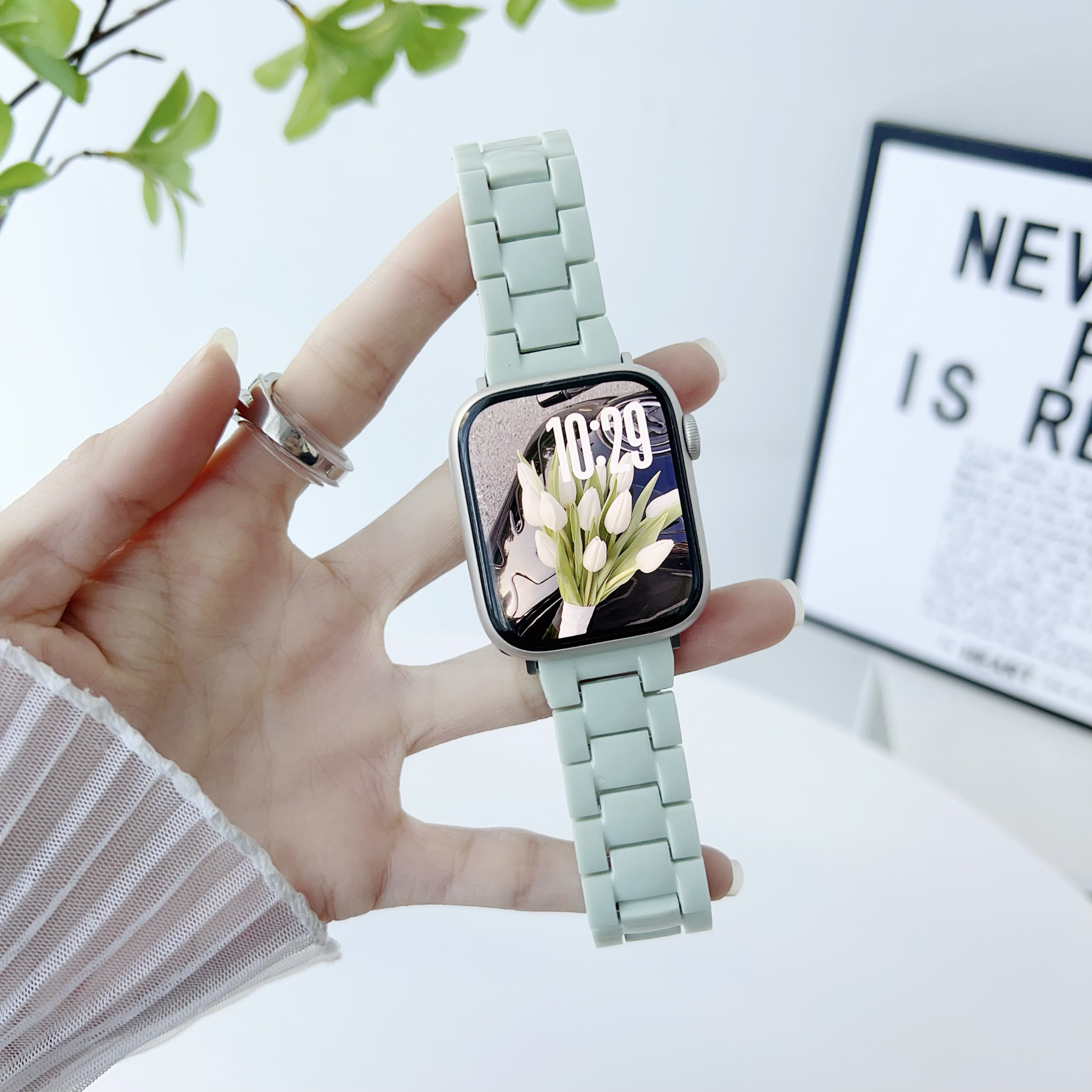 适用红米watch4/5表带创意新款炫彩树脂小米Redmi3/2/1智能小米运动手环8pro替换9pro表带女生时尚高颜值表链