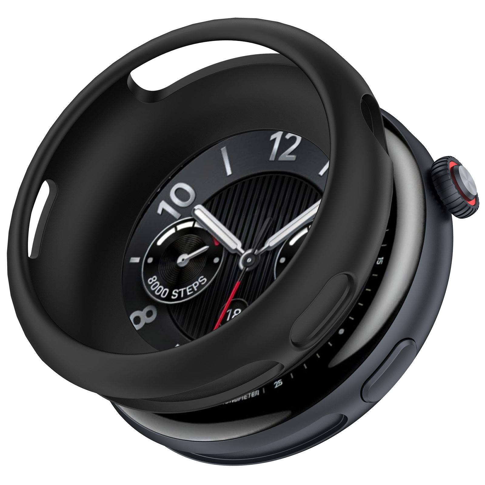 适用VIVO Watch5保护壳vivo5代智能手表保护套同款硅胶表带硅胶软壳防摔套表盘配件表壳镂空男女
