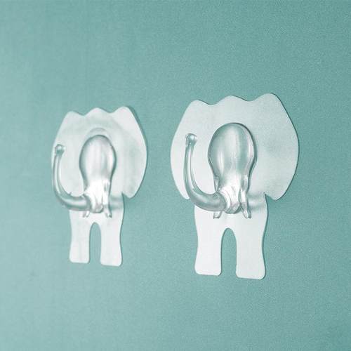 【禾豆】创意大象挂钩厨房墙壁无痕粘钩浴室防水壁挂免钉钩子