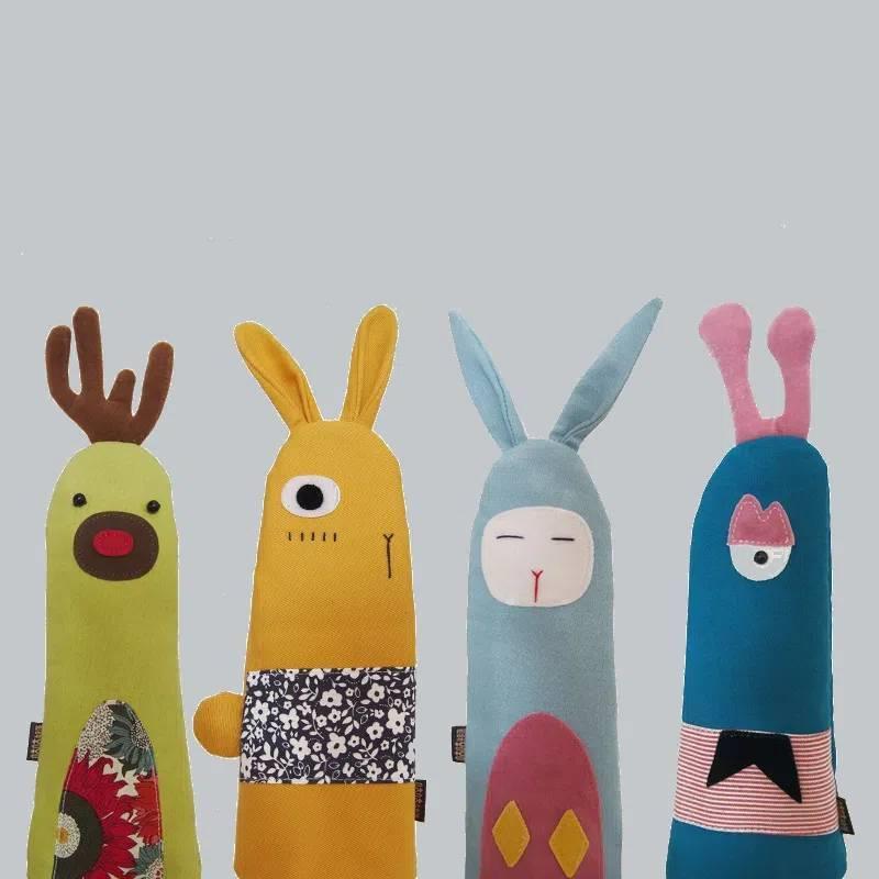 厂家原宿卡通动物帆布笔袋创意布艺可爱小清新软妹学生文具收纳袋