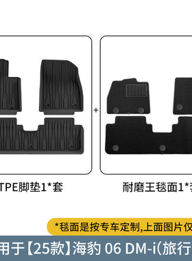 适用于24-26款比亚迪海豹06 DM i汽车脚垫TPE脚垫防水后备箱垫子
