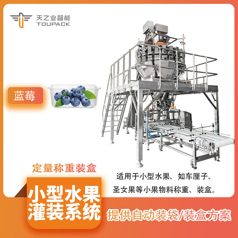 小水果灌装包装机 全自动圣女果金桔计量灌装机车厘子称重灌装