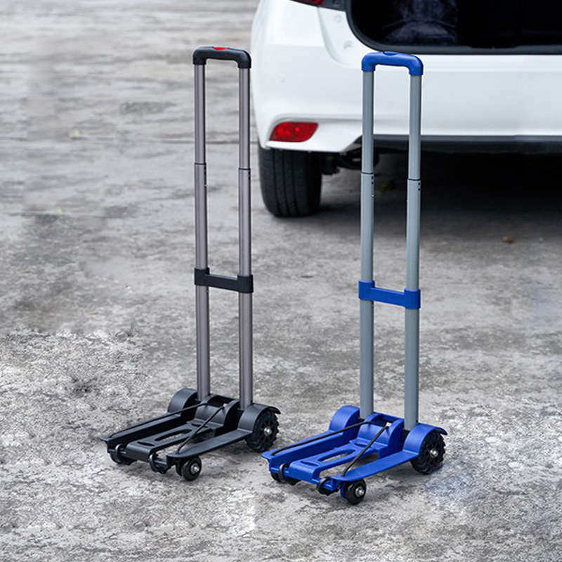 家用小推车快递平板手推车载重手拉车折叠便携拉货铝合金拉杆拖车,收纳整理,便携购物车,淘宝优惠券,粉丝福利购,淘宝优惠卷