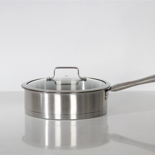 样板间现代简约轻奢厨房玻璃不锈钢汤锅炒锅具摆件创意组合套装