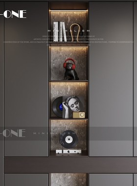 高级感小众艺术装饰品客厅酒柜轻奢摆饰开放格电视柜音乐主题摆件