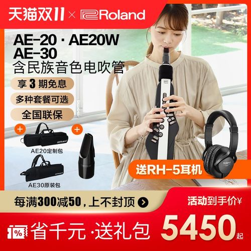 Roland罗兰电吹管乐器AE20老年人娱乐初学AE30电萨克斯吹管ae10