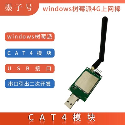 移远EC200A模块板4G上网棒USB dongle树莓派工控机免驱动CAT4网卡