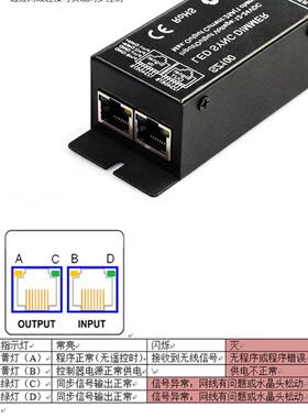 LED单色调光器网口同步触摸12V24V呼吸闪烁动态灯箱招牌控制器