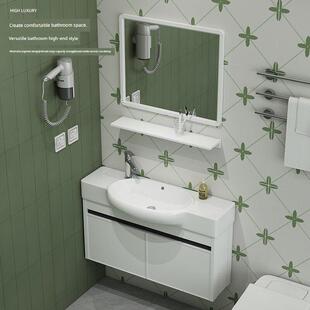 小户型洗手盆迷你浴室柜洗手盆陶瓷一体化洗手盆浴室极窄浴室柜组