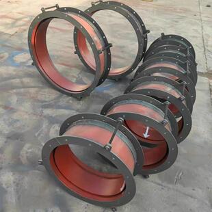 矽胶蒙皮补偿器通风机软连结焊接法兰电厂高温烟道用非金属蓬胀节