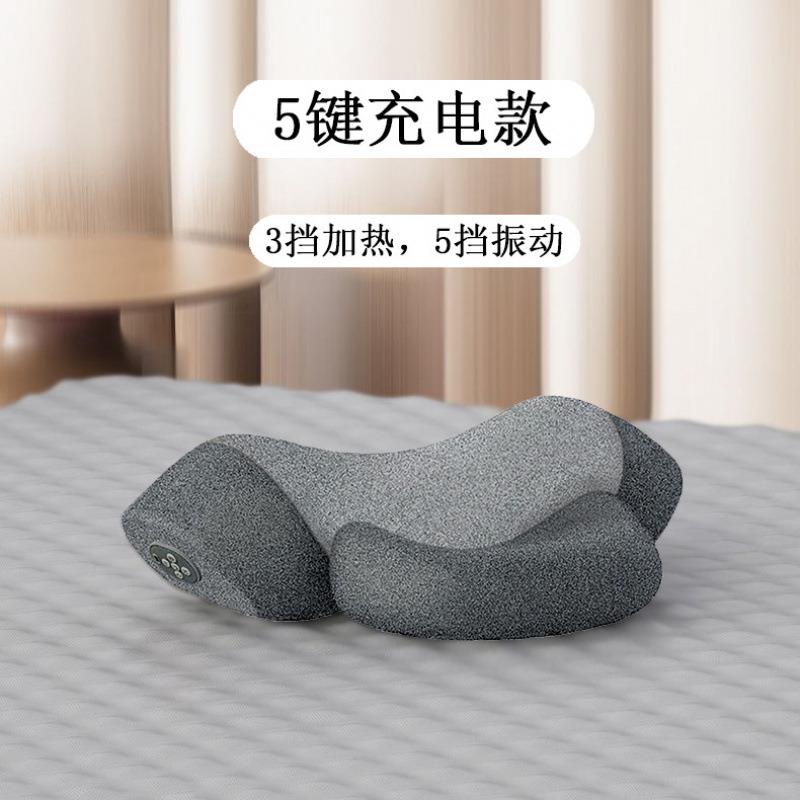 跨境CE认证颈椎按摩枕头助眠按摩椅睡睡眠睡觉专用振动加热颈腰椎