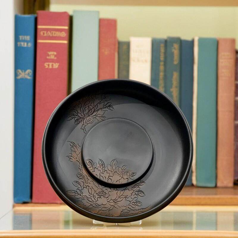 建水紫陶茶壶承盘干泡台高端精致储水式紫砂禅意陶瓷蓄水粗陶茶盘