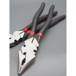 加长柄大尖嘴钳尖嘴钳剪线钳电工钳10寸钢丝钳拔线钳钢丝钳