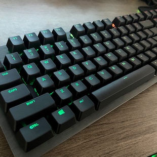 加厚版G512GproX机械键盘键帽 十字轴黑色透光键帽 丢键替补键帽