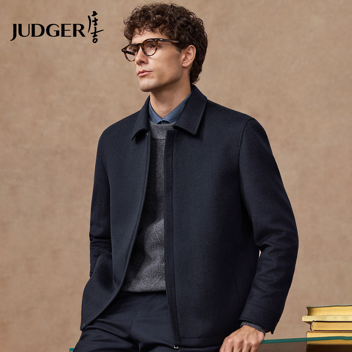 【90%羊毛10%羊绒】庄吉男士秋冬商务加厚保暖毛呢大衣外套夹克男,男装,夹克,淘宝优惠券,粉丝福利购,淘宝优惠卷