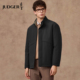 加厚棉服商务休闲外套 夹克2025秋冬新款 100%羊毛填充 庄吉男士