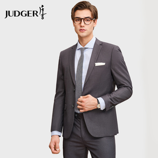 【2件装套西 西装西裤】庄吉高级感正装礼服通勤职业西服套装男