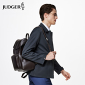 新款 防雨通勤翻领外套 工装 夹克2025春季 防风行政款 庄吉男士