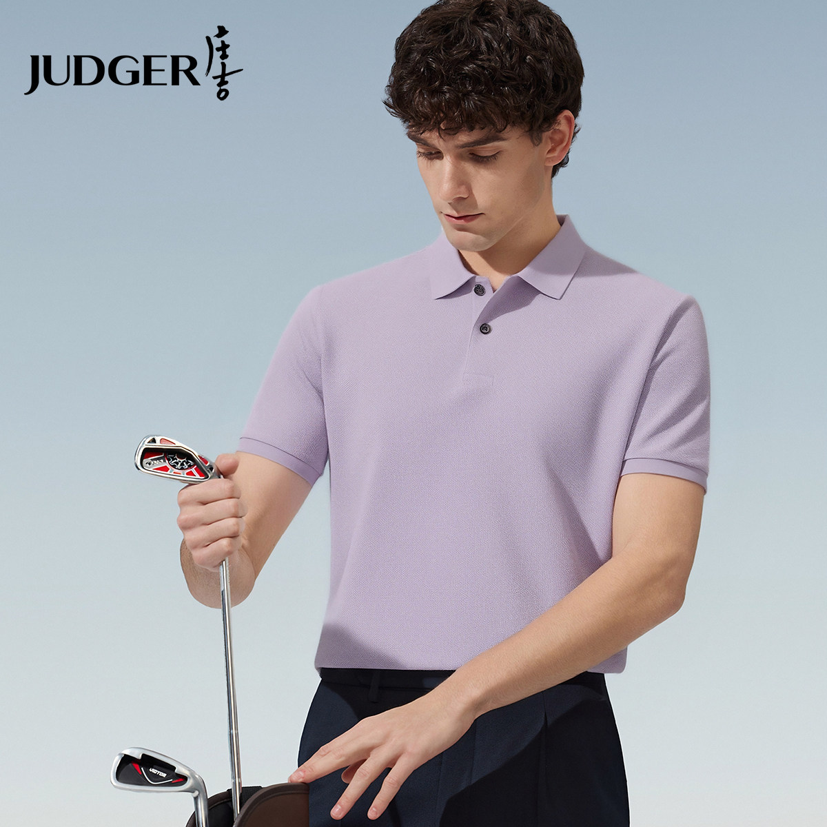【100%长绒棉】庄吉男士短袖POLO衫2026夏款抗菌纯棉通勤翻领T恤