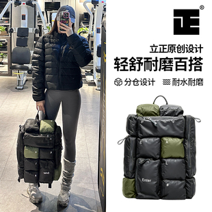 LEZENER双肩包男士潮流户外出差旅行后背包防水轻便大容量商务女