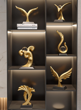 创意轻奢高档客厅酒柜摆件家居玄关电视柜书房办公室高Z级感装饰