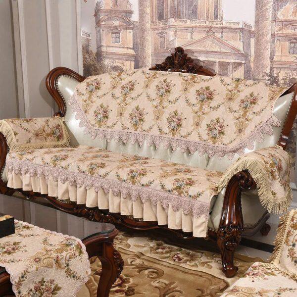 欧式真皮沙发垫高档奢华四季通用布艺防滑坐垫扶手靠背沙发巾罩套