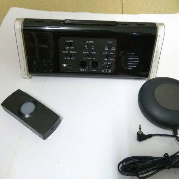 无线遥控闪光灯震动闹钟多功能卧室内床头静音电子大屏幕带振动器