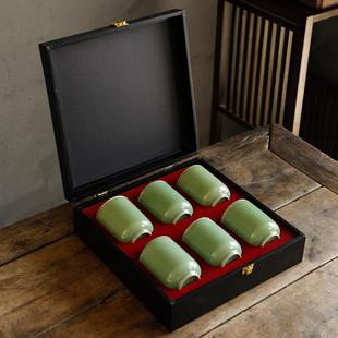 陶瓷茶叶罐家用大小号哥窑普洱茶密封罐茶叶茶盒紫砂双层葫芦茶罐