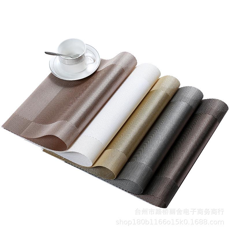 对角框环保餐垫PVC西餐垫日式欧式隔热垫餐桌垫碗垫易洗速干