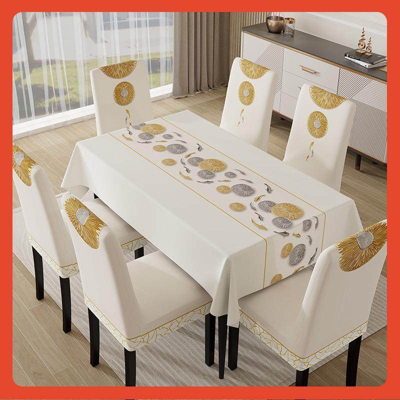 ∞四季通用餐桌椅子套罩欧式家用椅套罩连体座椅套2024新款