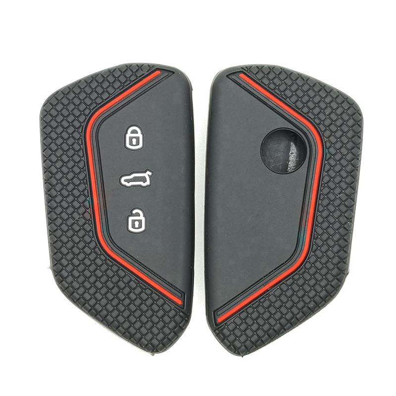 适用于大众高尔夫GOLF8 途凯八代智能汽车钥匙保护套硅胶车钥匙包