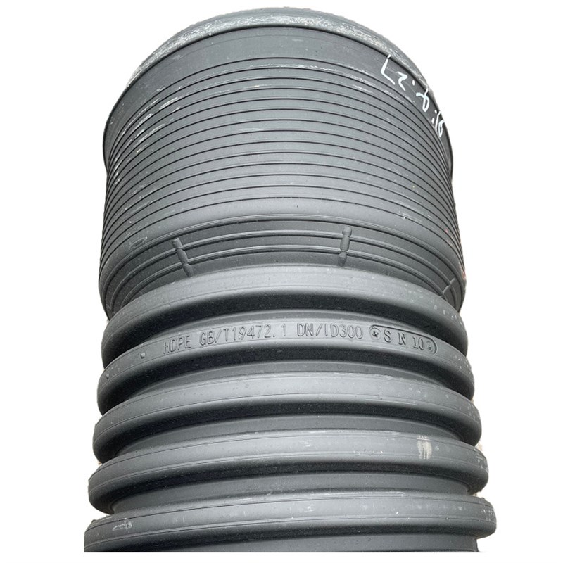 湖南HDPE双壁波纹管 dn300排污管 全新波纹管 SN8级排污 大口径管