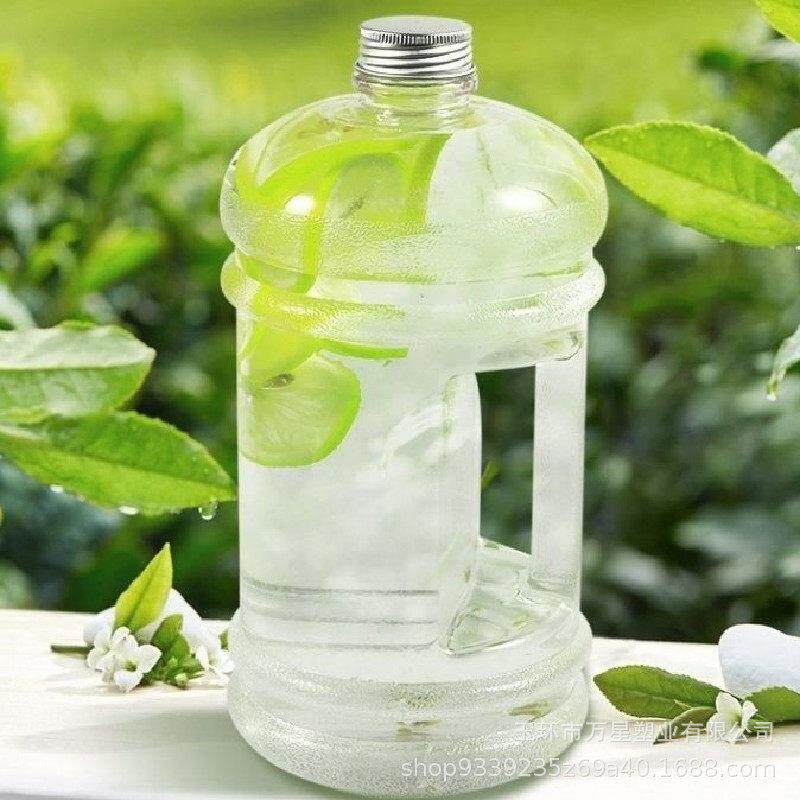 2.2L透明塑料桶奶茶桶大容量啤酒桶水桶家庭装PETG饮料果汁奶茶桶