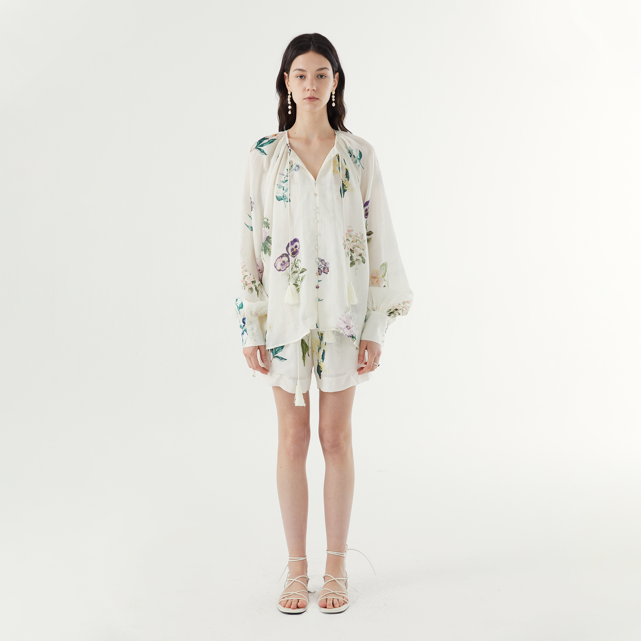 NOEND【苎麻】24SS 定位印花天丝苎麻度假风衬衫  短裤  连衣裙