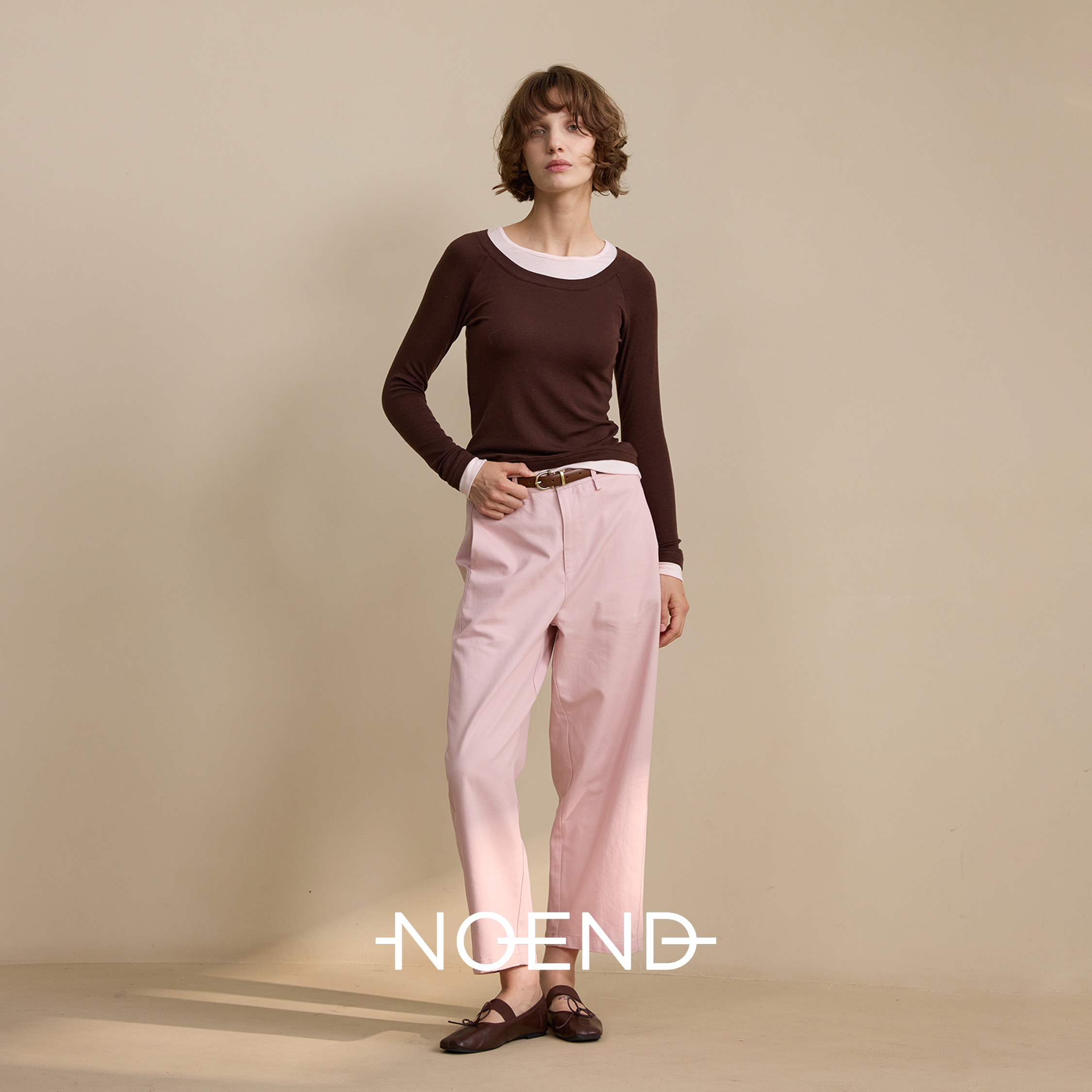 NOEND25AW 【雅痞风】 轻盈直筒九分显瘦秋冬百搭休闲裤